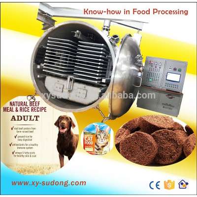 Commercial vacuum freeze drying machine for pet food