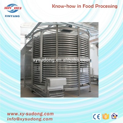 Used IQF spiral freezer machine