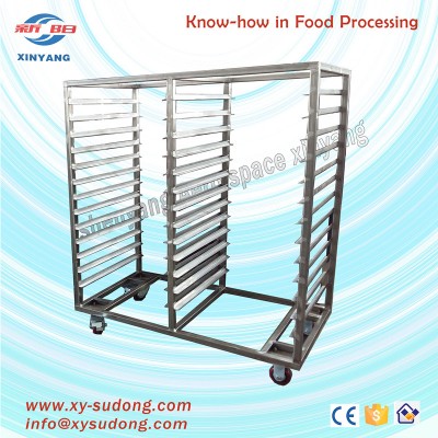 Xinyang high quality Stainless steel tray trolley prices for fruits and vegetables freeze drying processing